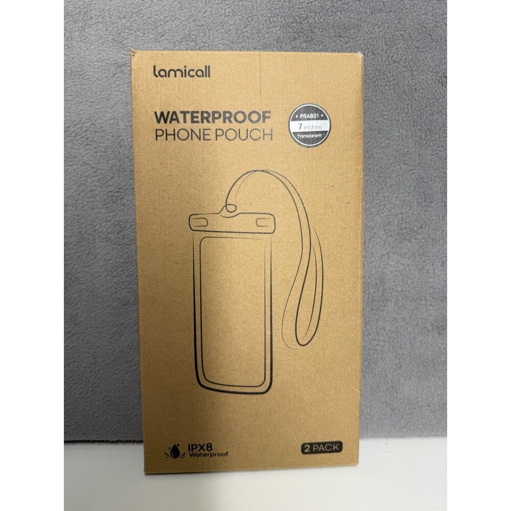 waterproof phone pouch 7 Inches. 2 Pack Fits Most iPhones See Description